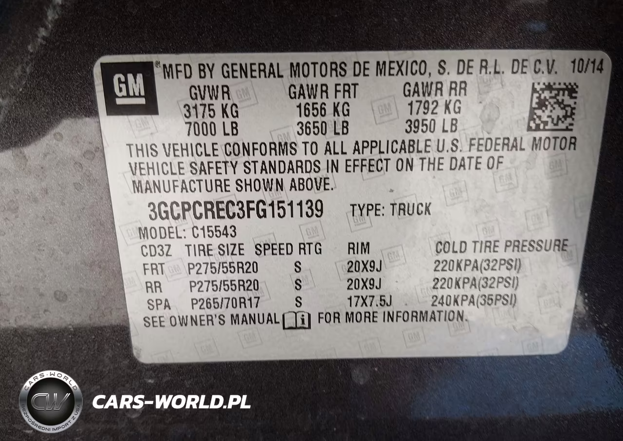 2015 Chevrolet Silverado 1500 1Lt VIN:3GCPCREC3FG151139 - 9