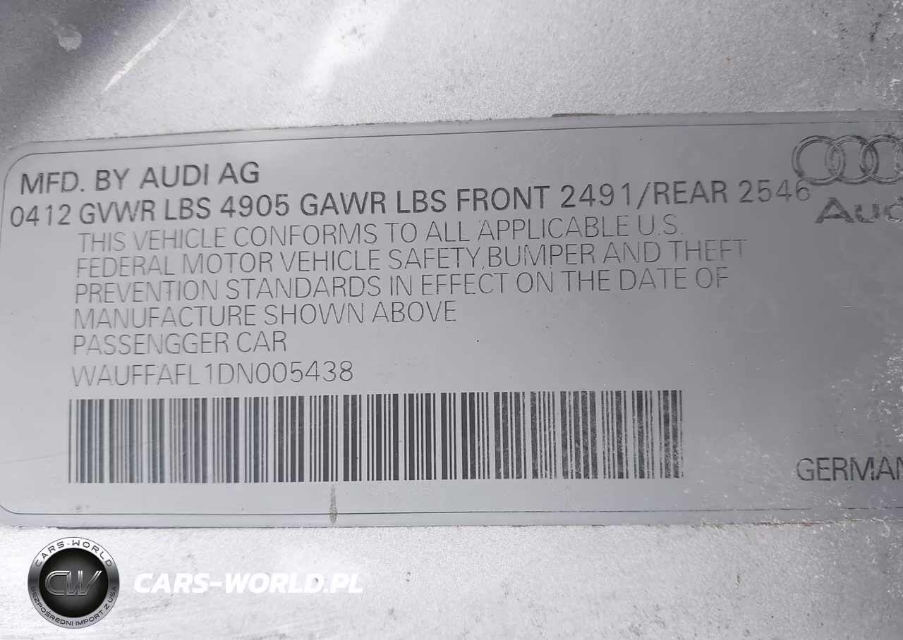 2013 Audi A4 2.0T Premium VIN:WAUFFAFL1DN005438 - 9