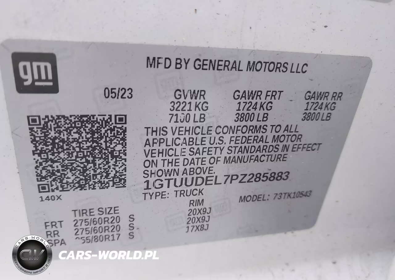 2023 GMC Sierra 1500 4Wd Short Box Slt VIN:1GTUUDEL7PZ285883 - 9