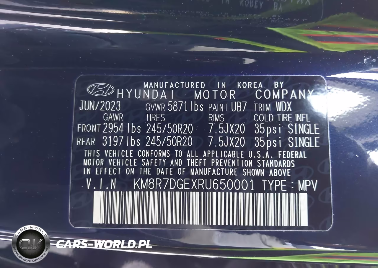 2024 Hyundai Palisade Calligraphy VIN:KM8R7DGEXRU650001 - 9