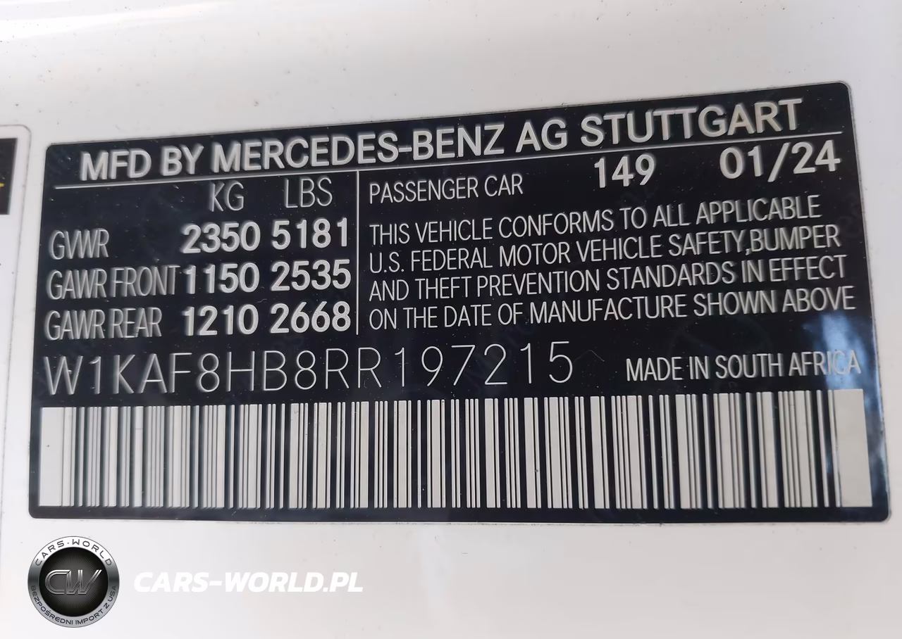 2024 Mercedes-Benz Amg C 43 4Matic VIN:W1KAF8HB8RR197215 - 9