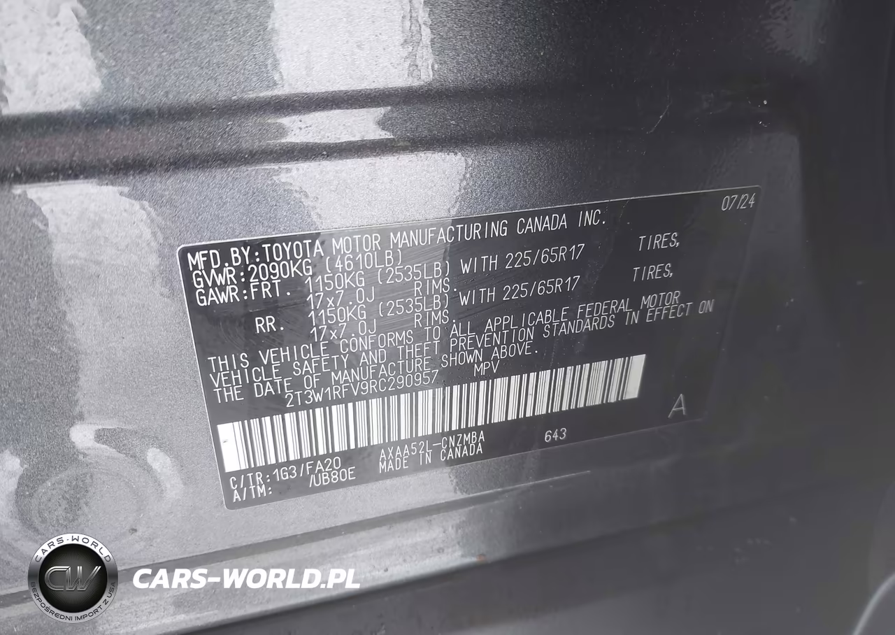 2024 Toyota Rav4 Xle VIN:2T3W1RFV9RC290957 - 9