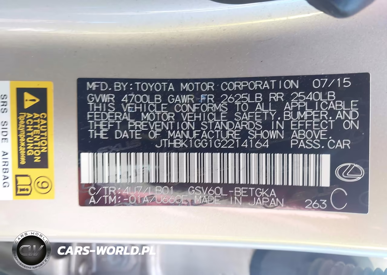 2016 Lexus Es 350 VIN:JTHBK1GG1G2214164 - 9