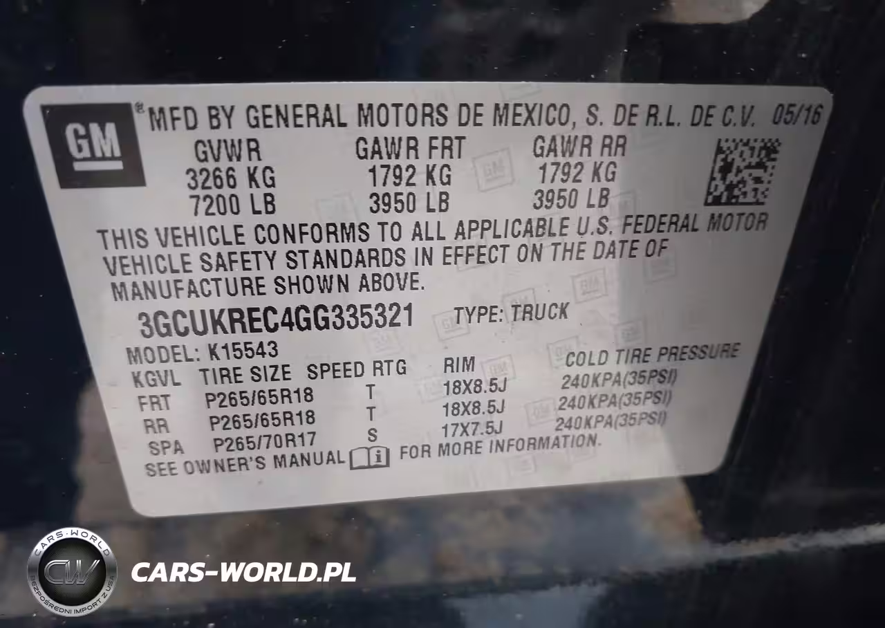 2016 Chevrolet Silverado 1500 1Lt VIN:3GCUKREC4GG335321 - 9