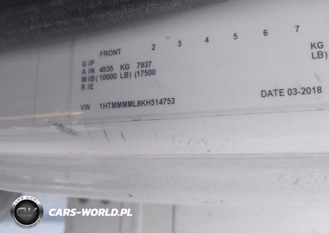 2019 International Durastar 4300 VIN:1HTMMMML8KH514753 - 8