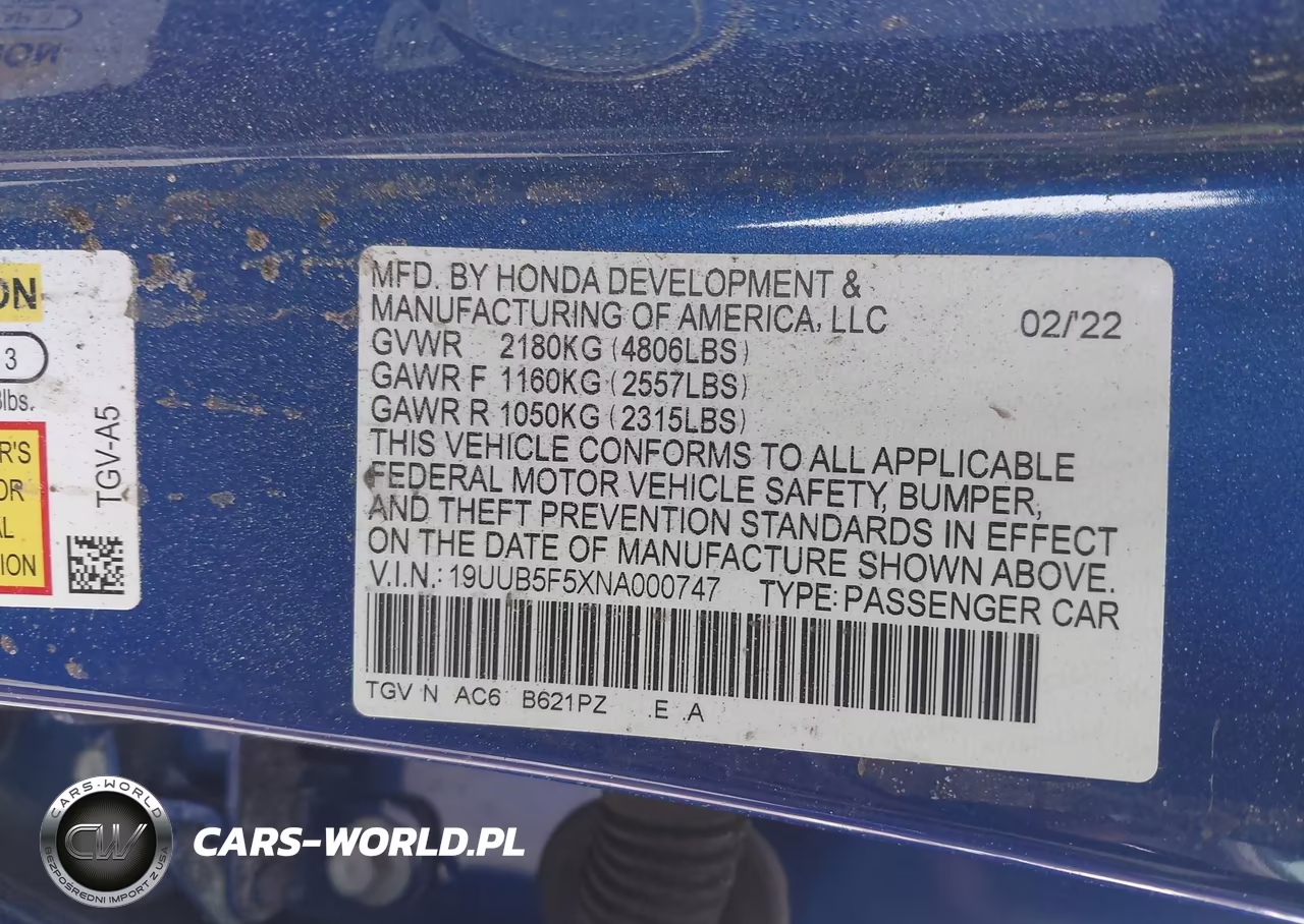 2022 Acura Tlx A-Spec Package VIN:19UUB5F5XNA000747 - 9