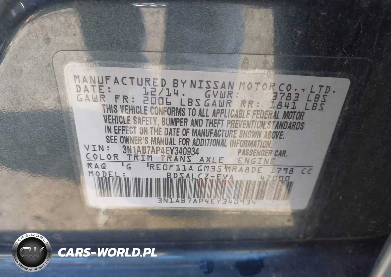 2014 Nissan Sentra S VIN:3N1AB7AP4EY340934 - 9