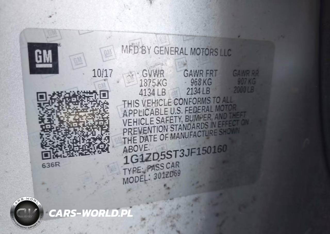 2018 Chevrolet Malibu Lt VIN:1G1ZD5ST3JF150160 - 9