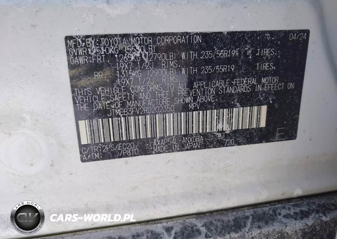 2024 Toyota Rav4 Prime Xse VIN:JTMEB3FV2RD202350 - 9
