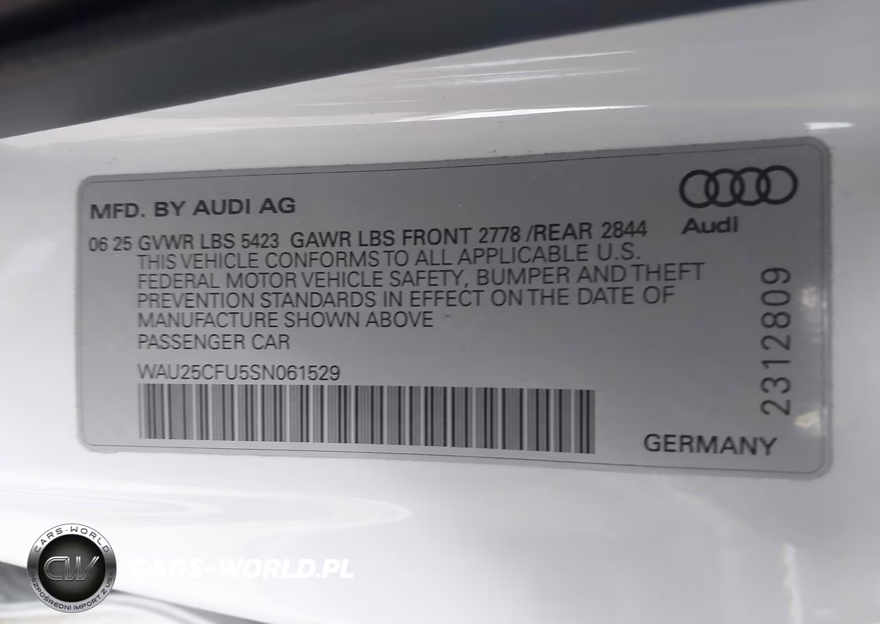 2025 Audi All-New S5 Premium Plus Tfsi Quattro S Tronic VIN:WAU25CFU5SN061529 - 9