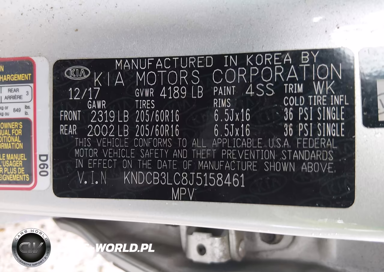 2018 Kia Niro Lx VIN:KNDCB3LC8J5158461 - 9