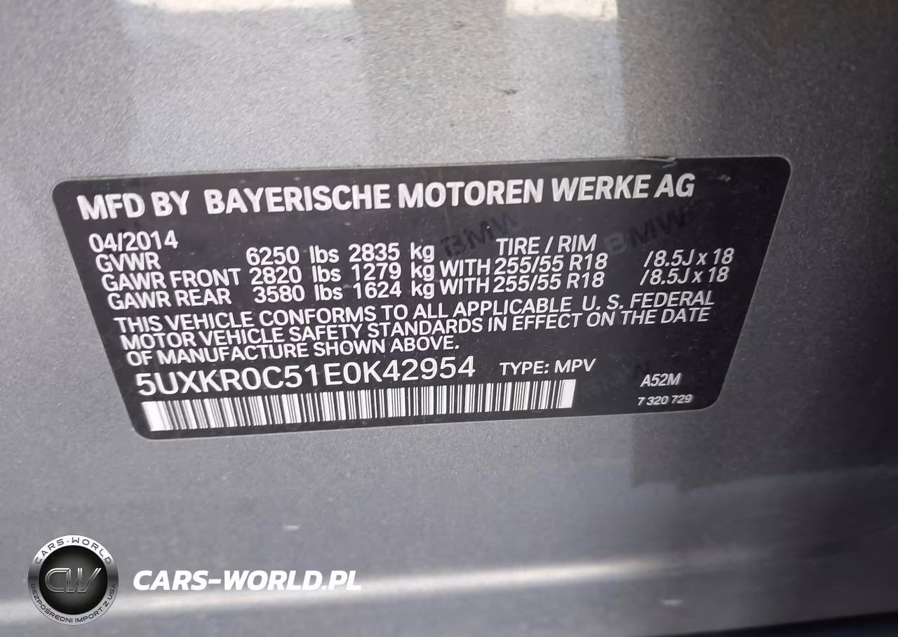 2014 BMW X5 xDrive35I VIN:5UXKR0C51E0K42954 - 9