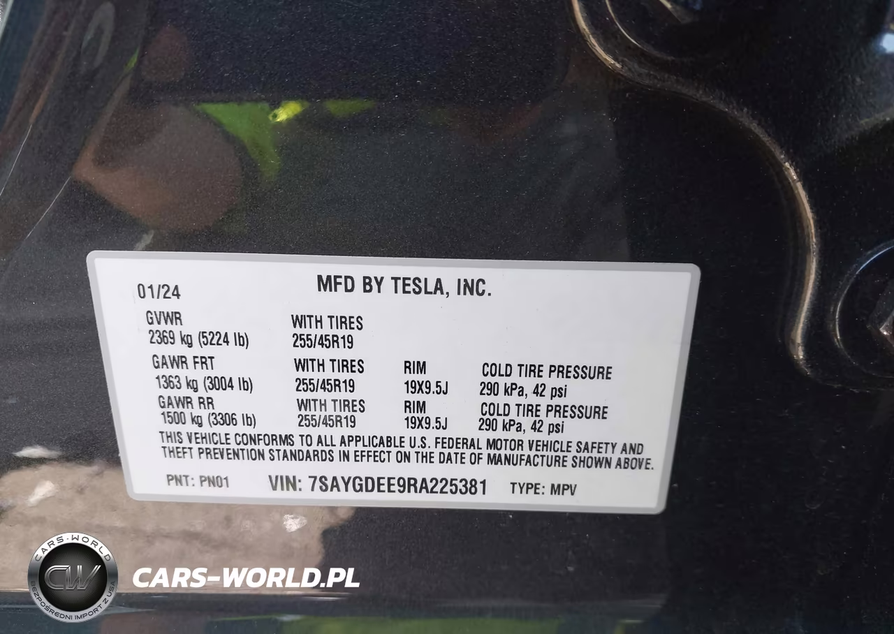 2024 Tesla Model Y Long Range Dual Motor All-Wheel Drive VIN:7SAYGDEE9RA225381 - 9