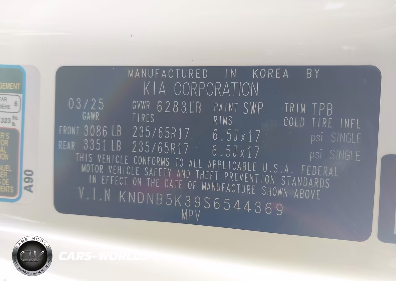 2025 Kia Carnival Mpv Lxs VIN:KNDNB5K39S6544369 - 9