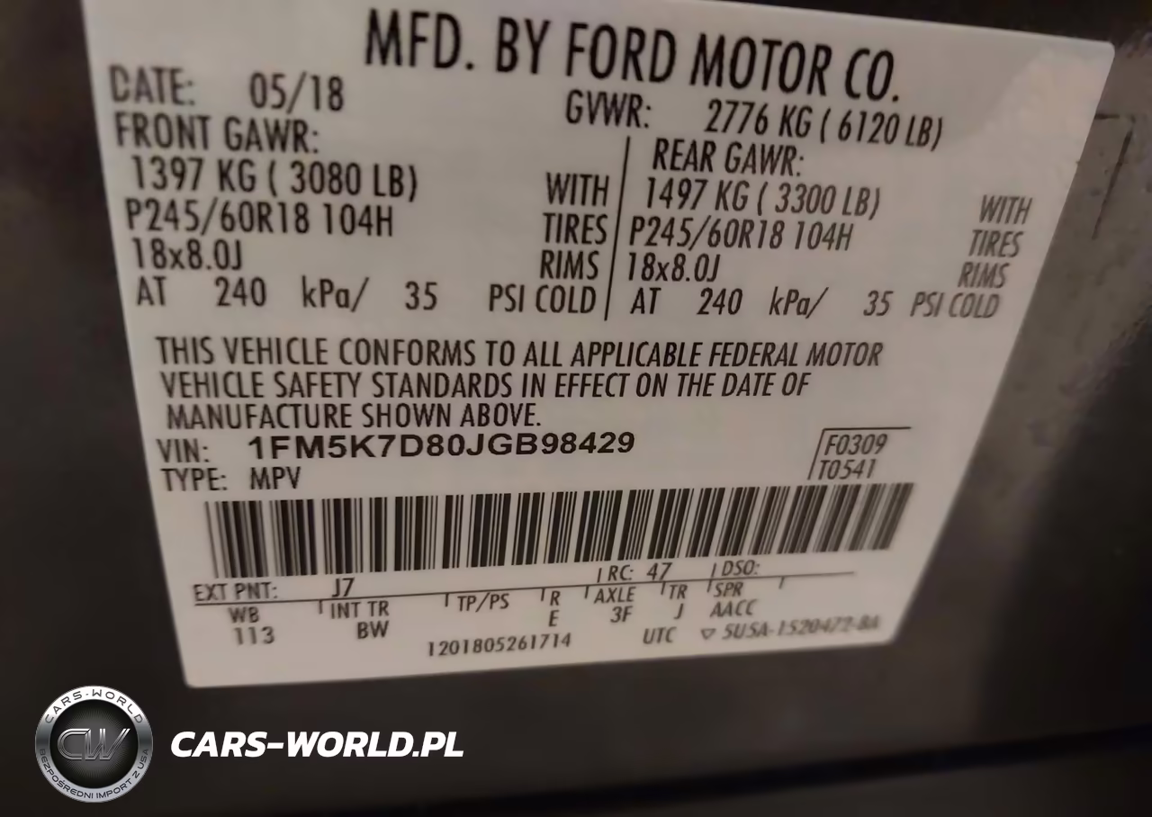 2018 Ford Explorer Xlt VIN:1FM5K7D80JGB98429 - 9