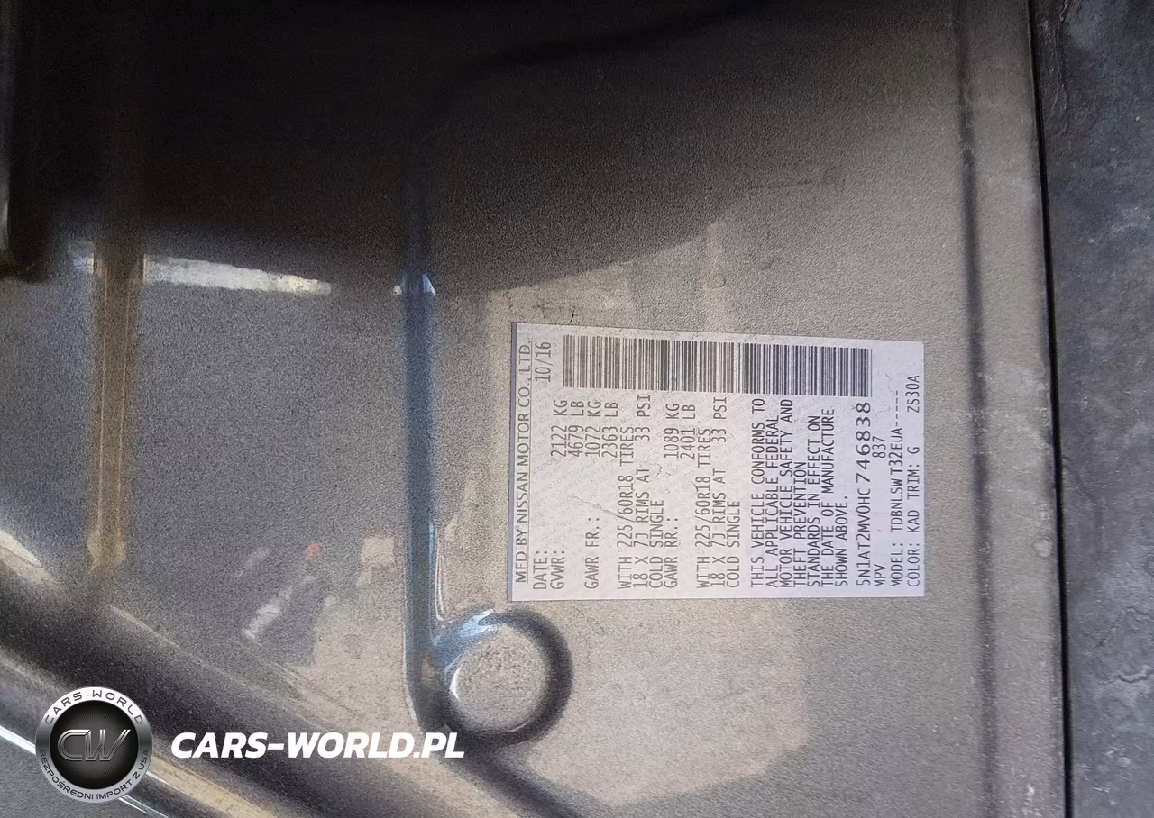 2017 Nissan Rogue Sl VIN:5N1AT2MV0HC746838 - 9