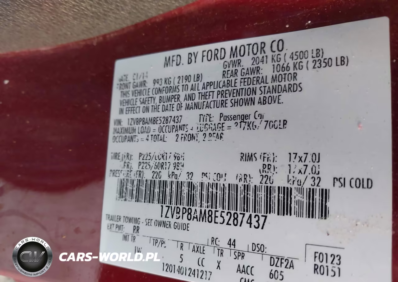 2014 Ford Mustang V6 VIN:1ZVBP8AM8E5287437 - 9
