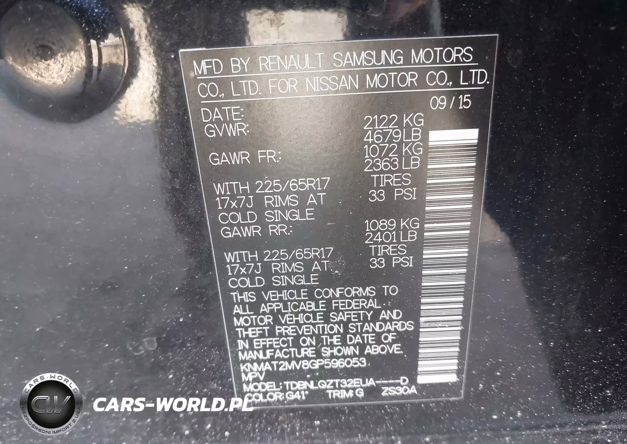 2016 Nissan Rogue Sv VIN:KNMAT2MV8GP596053 - 9