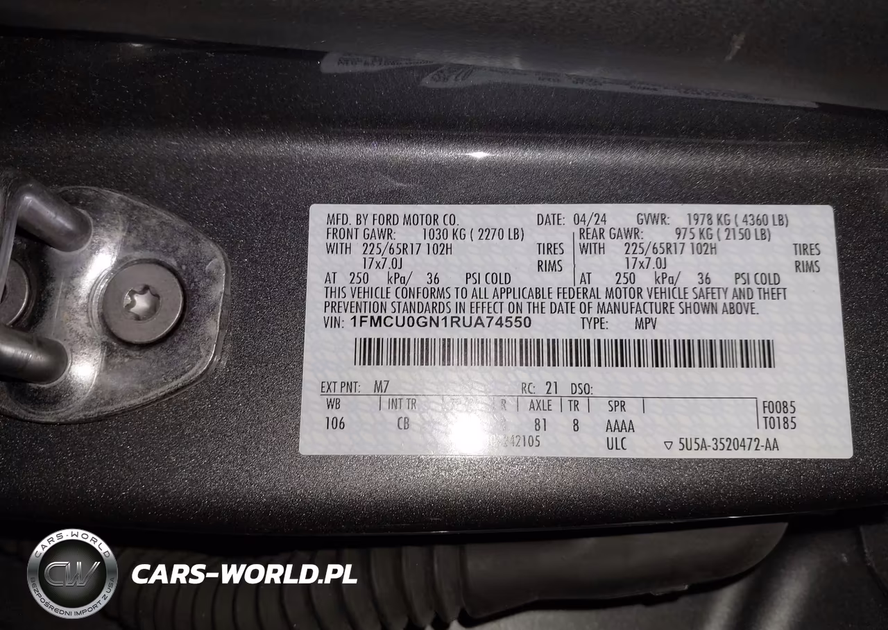 2024 Ford Escape Active VIN:1FMCU0GN1RUA74550 - 9