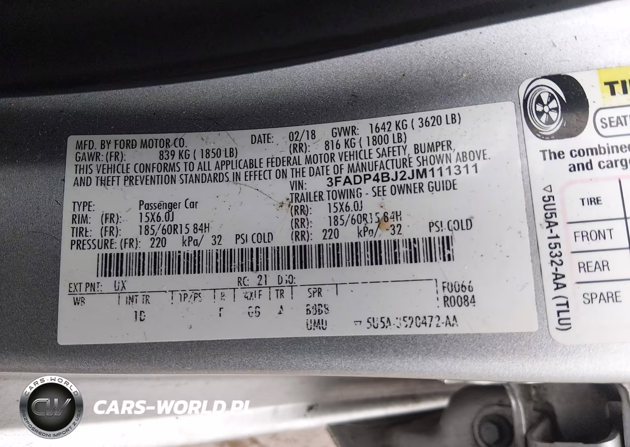 2018 Ford Fiesta Se VIN:3FADP4BJ2JM111311 - 9