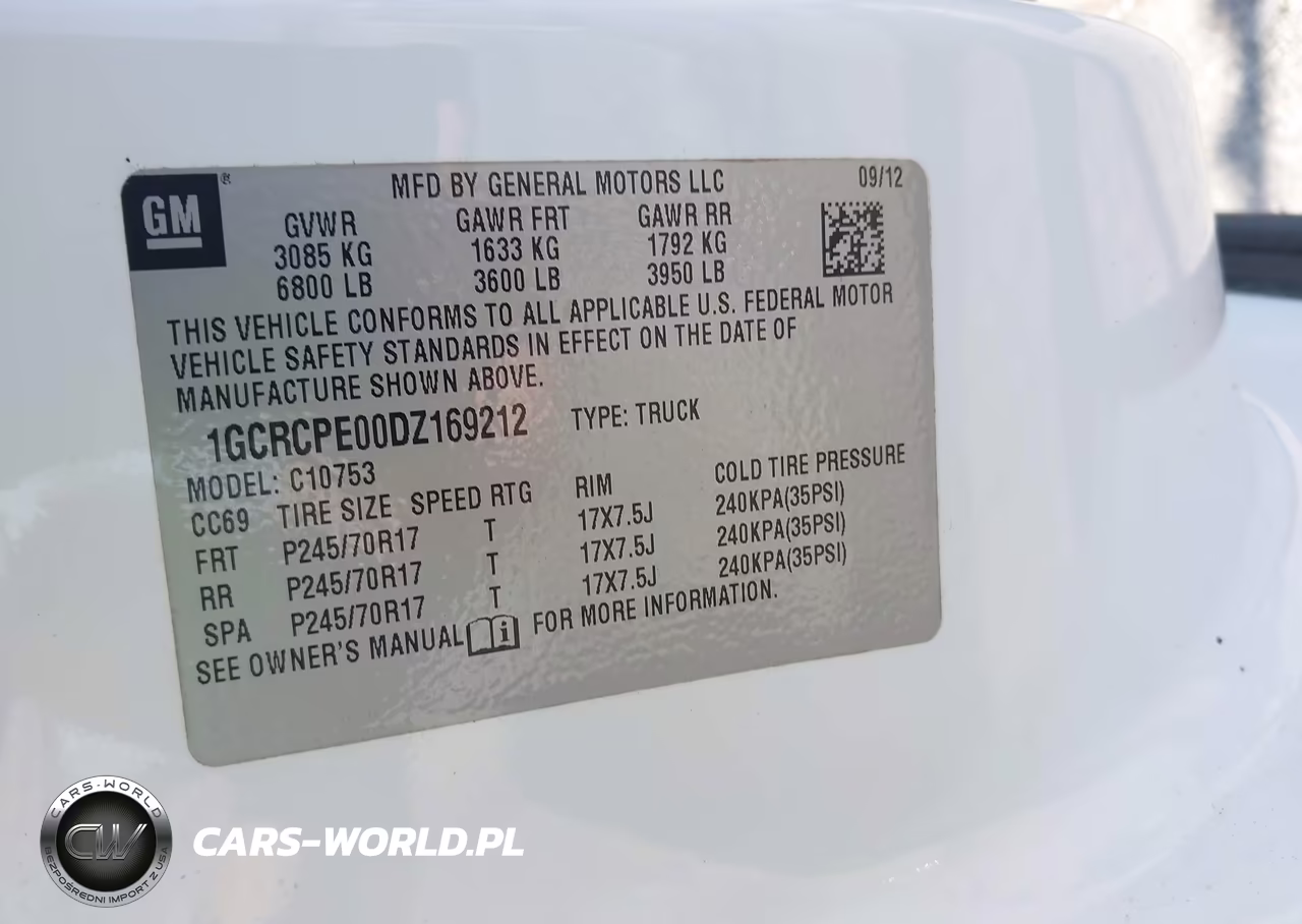 2013 Chevrolet Silverado 1500 Work Truck VIN:1GCRCPE00DZ169212 - 9