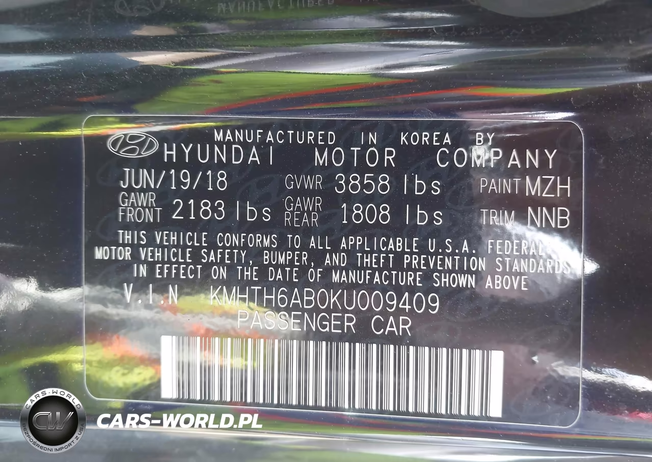 2019 Hyundai Veloster Turbo VIN:KMHTH6AB0KU009409 - 9