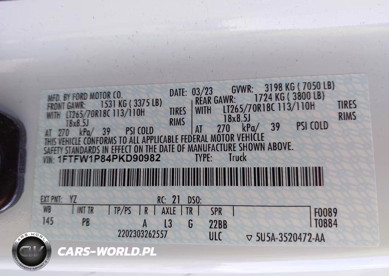 2023 Ford F-150 Police Responder Xl VIN:1FTFW1P84PKD90982 - 9