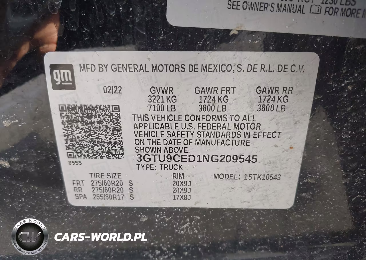 2022 GMC Sierra 1500 Limited 4Wd Short Box Elevation VIN:3GTU9CED1NG209545 - 9