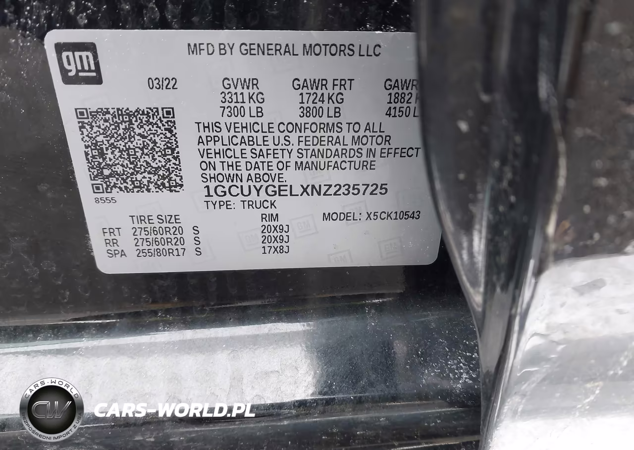 2022 Chevrolet Silverado 1500 Ltd Ltz VIN:1GCUYGELXNZ235725 - 9