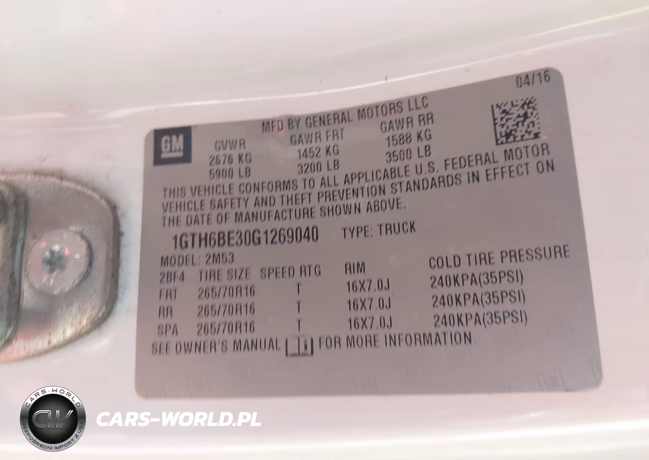 2016 GMC Canyon VIN:1GTH6BE30G1269040 - 9
