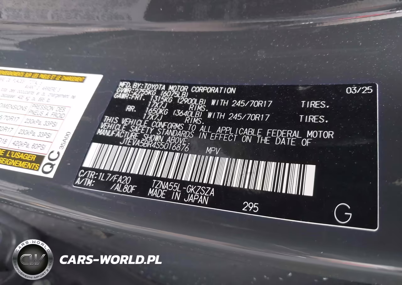 2025 Toyota 4Runner Sr5 VIN:JTEVA5BR4S5016876 - 9