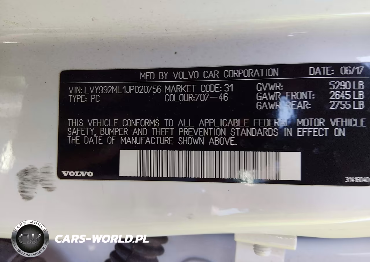 2018 Volvo S90 T6 Inscription VIN:LVY992ML1JP020756 - 9