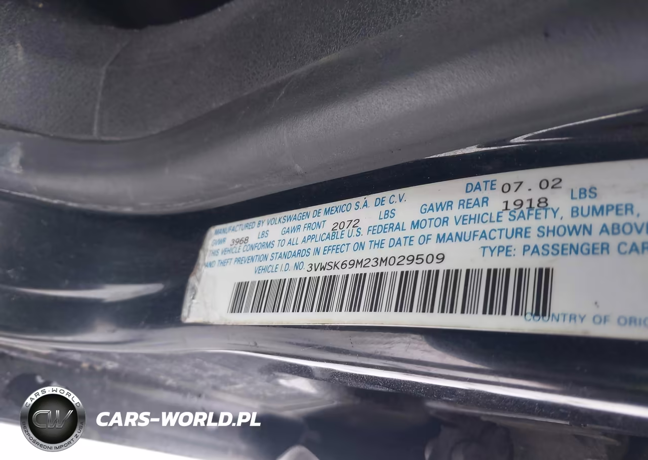 2003 Volkswagen Jetta Gls 2.0L VIN:3VWSK69M23M029509 - 9