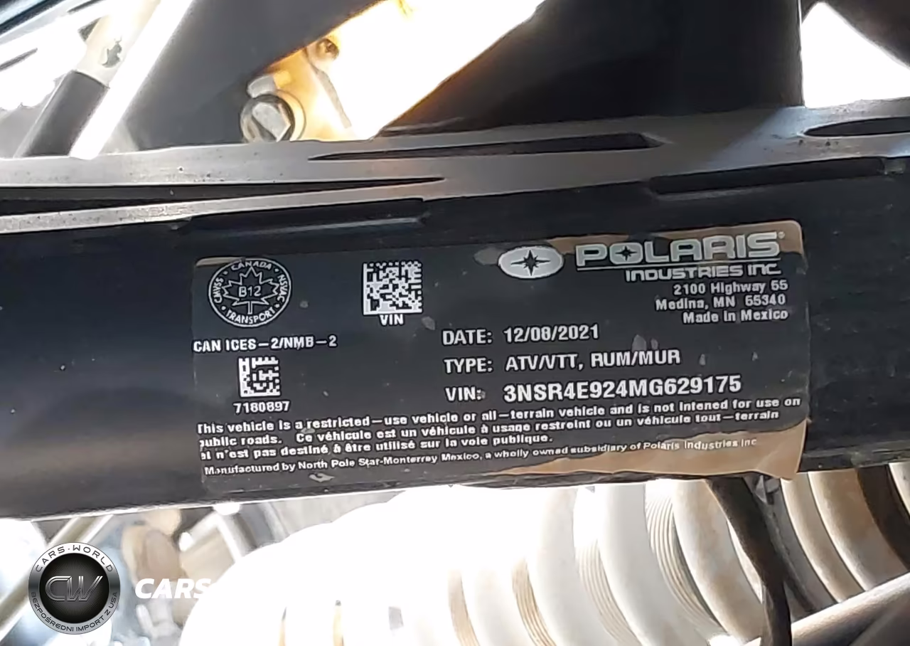 2021 Polaris Rzr Pro Xp 4 Sport VIN:3NSR4E924MG629175 - 10