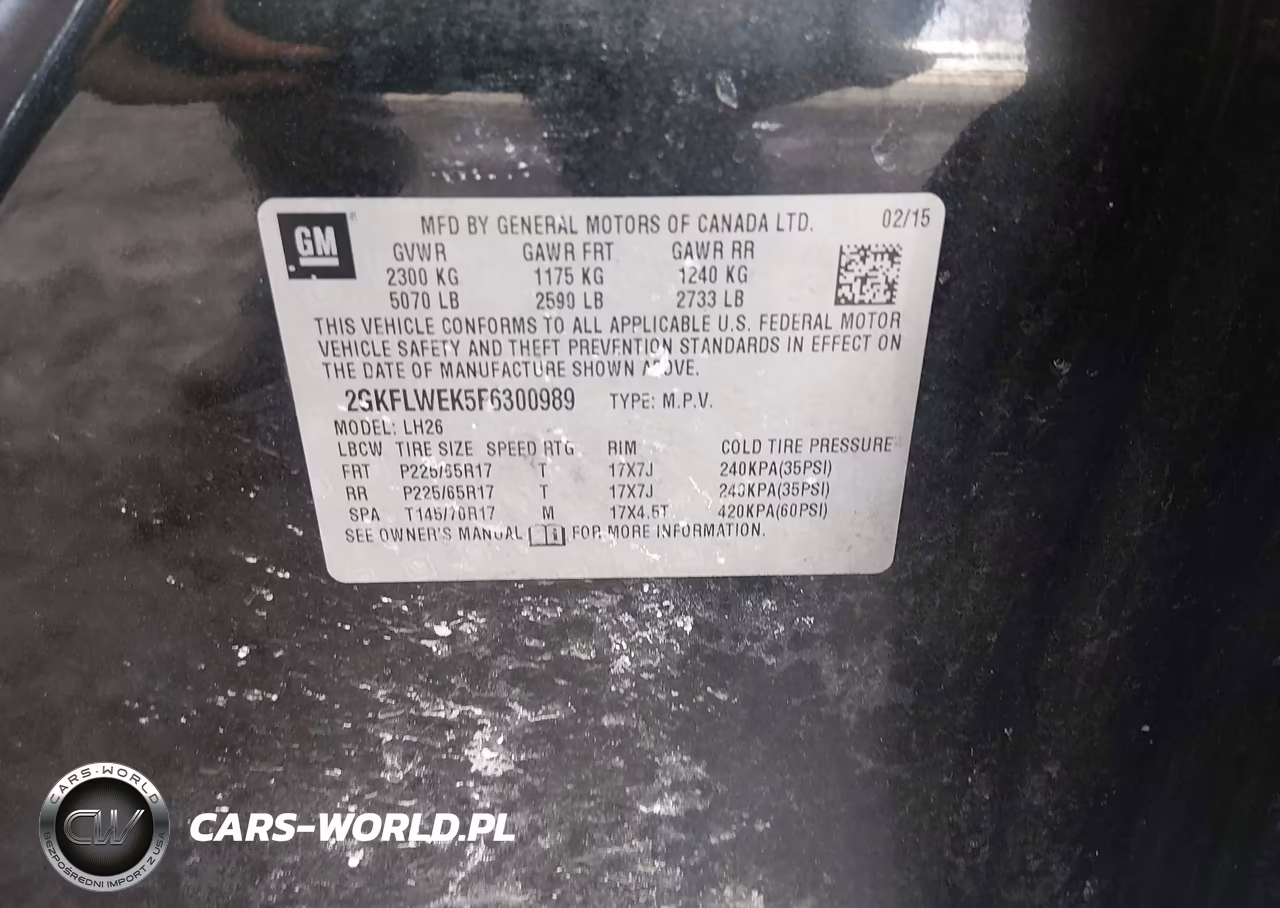 2015 GMC Terrain Sle-2 VIN:2GKFLWEK5F6300989 - 9
