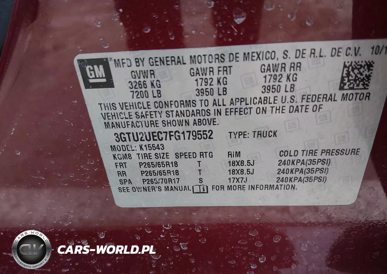 2015 GMC Sierra 1500 Sle VIN:3GTU2UEC7FG179552 - 9