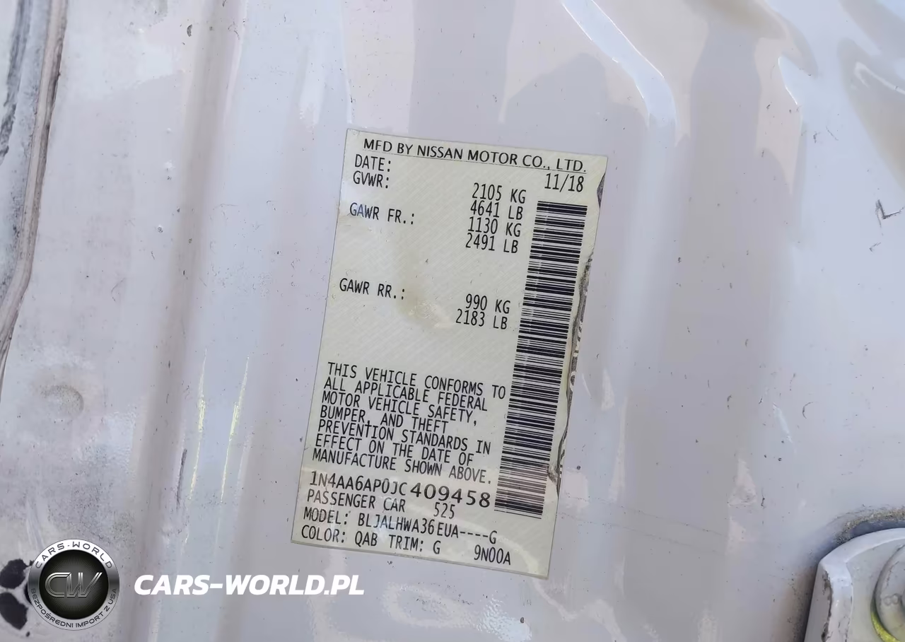 2018 Nissan Maxima 3.5 Platinum VIN:1N4AA6AP0JC409458 - 9