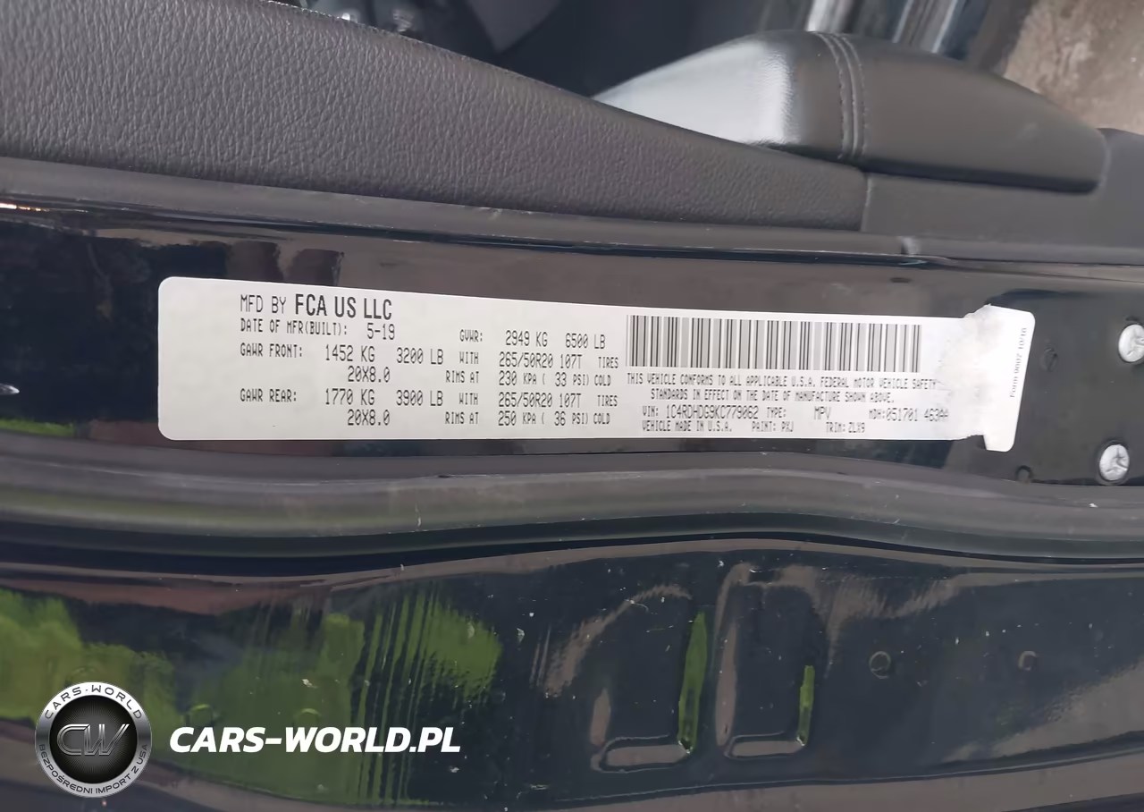 2019 Dodge Durango Gt Plus Rwd VIN:1C4RDHDG9KC779062 - 9