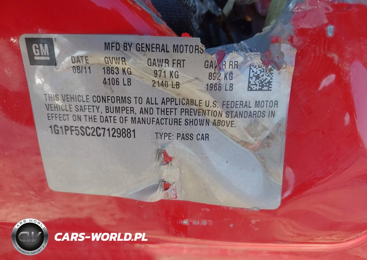 2012 Chevrolet Cruze 1Lt VIN:1G1PF5SC2C7129881 - 9
