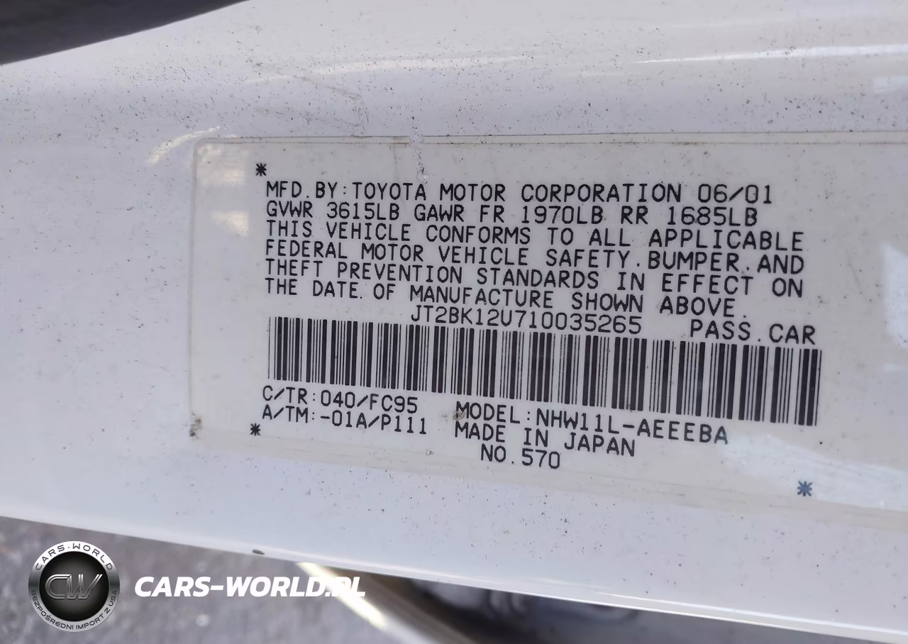 2001 Toyota Prius VIN:JT2BK12U710035265 - 9