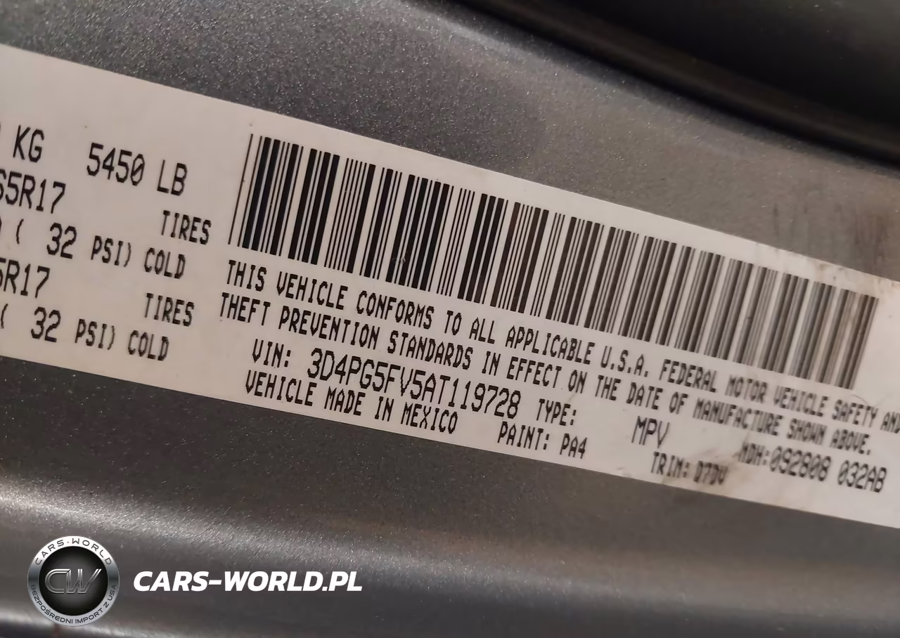 2010 Dodge Journey Sxt VIN:3D4PG5FV5AT119728 - 9