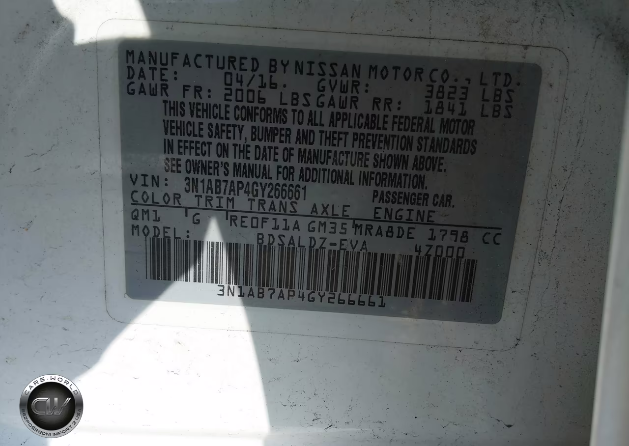 2016 Nissan Sentra Sv VIN:3N1AB7AP4GY266661 - 9