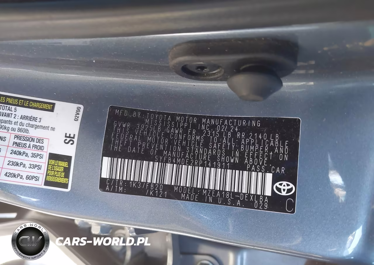 2024 Toyota Corolla Le VIN:5YFB4MDE2RP141911 - 9