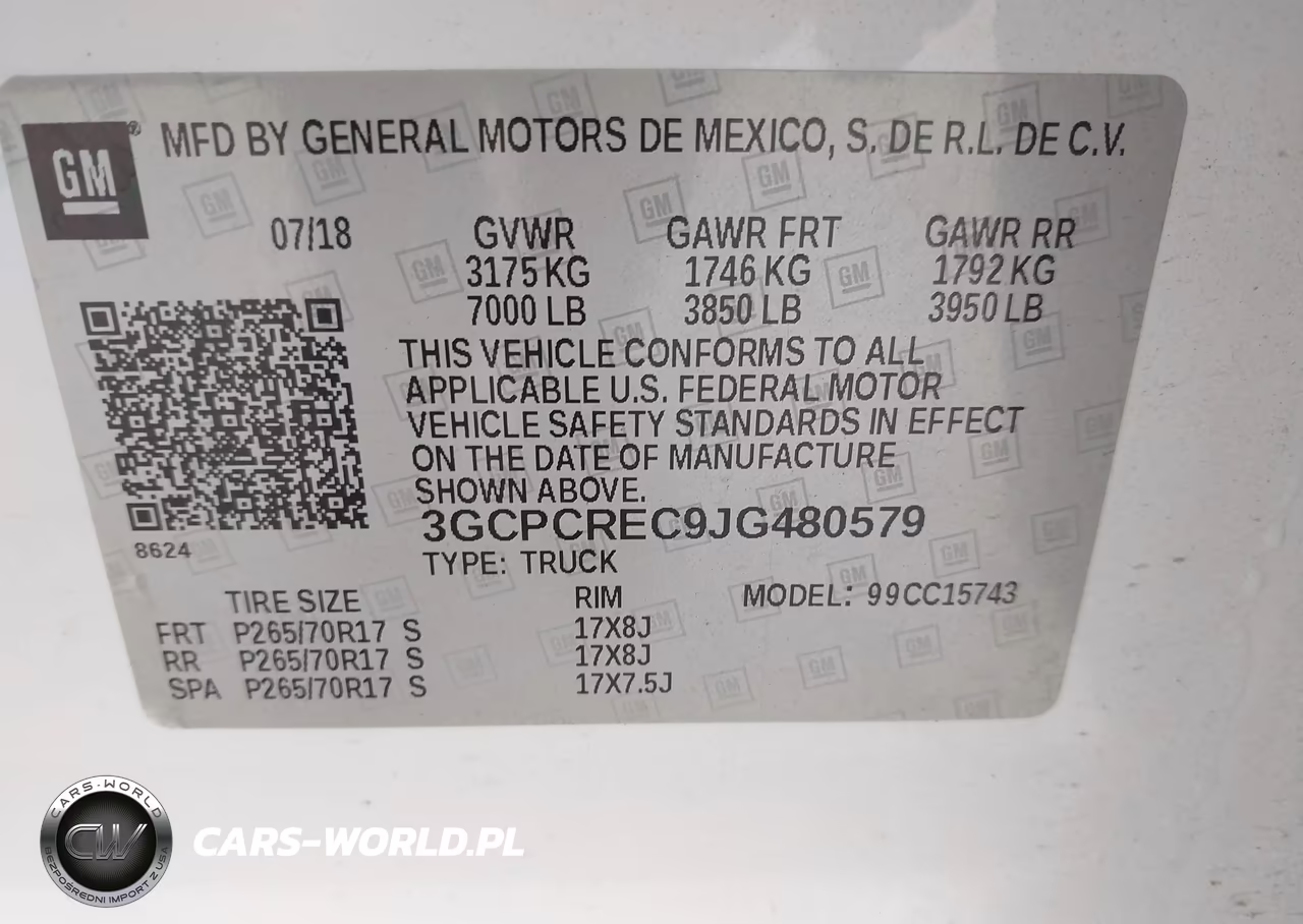 2018 Chevrolet Silverado 1500 1Lt VIN:3GCPCREC9JG480579 - 9