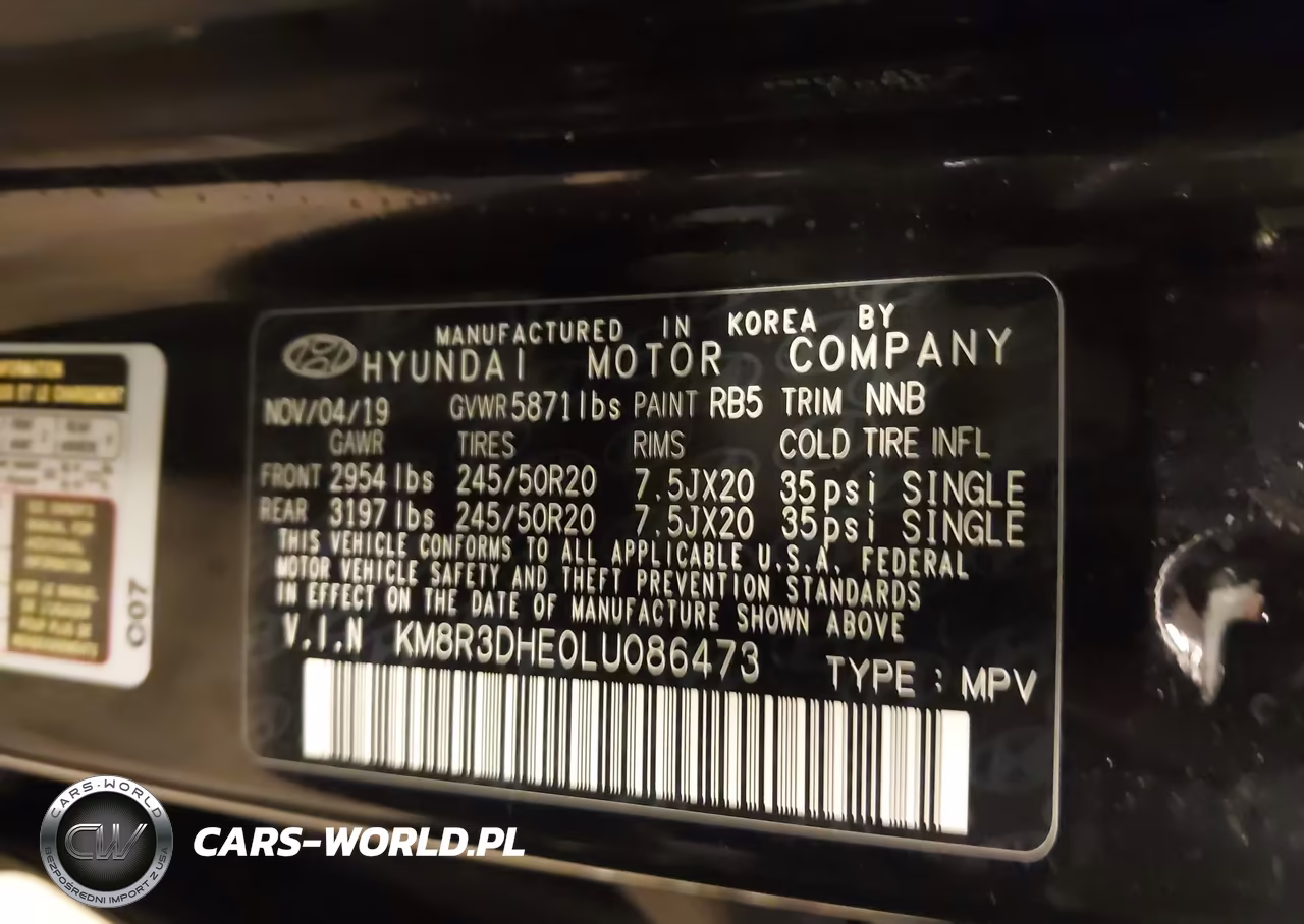 2020 Hyundai Palisade Sel VIN:KM8R3DHE0LU086473 - 9