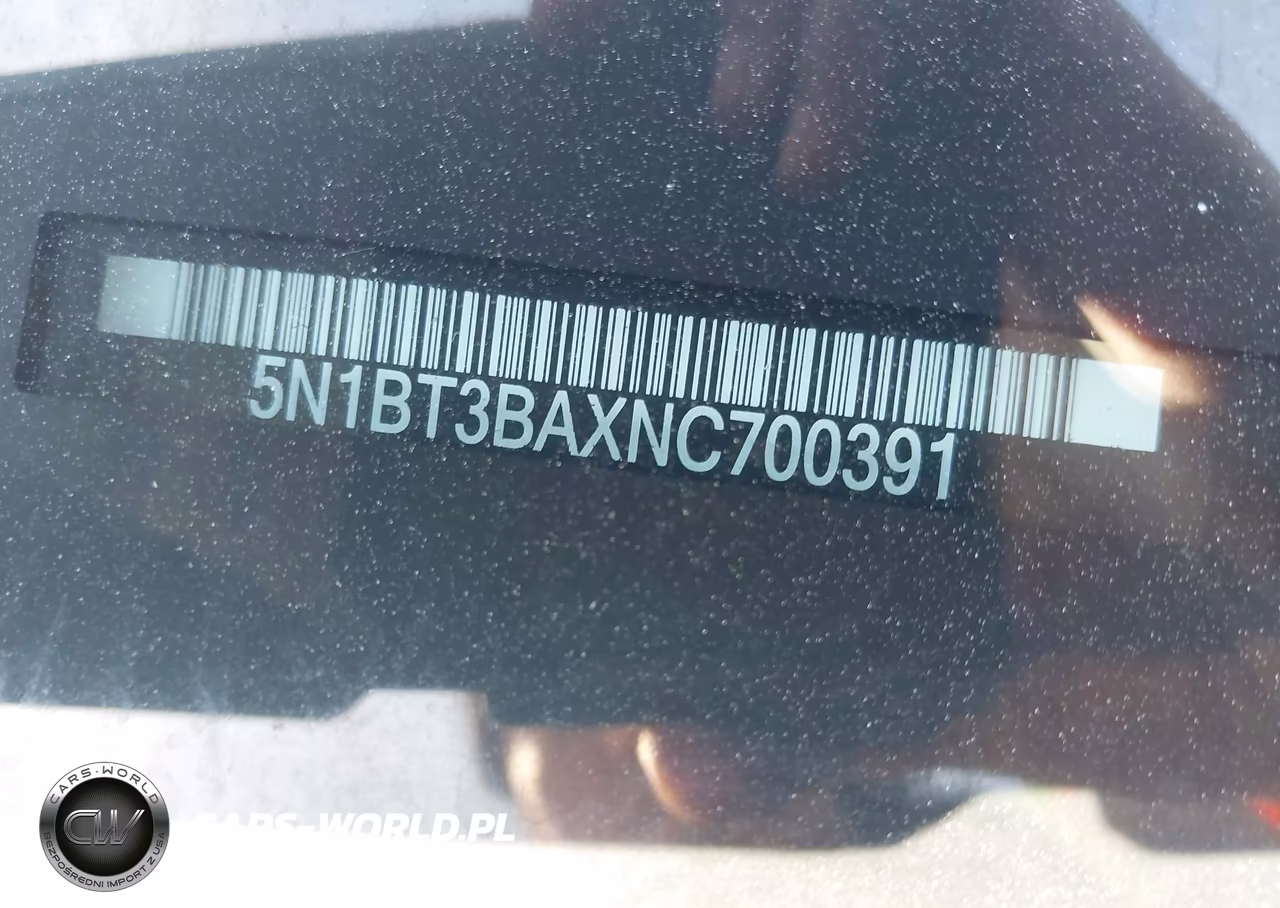 2022 Nissan Rogue Sv Fwd VIN:5N1BT3BAXNC700391 - 9