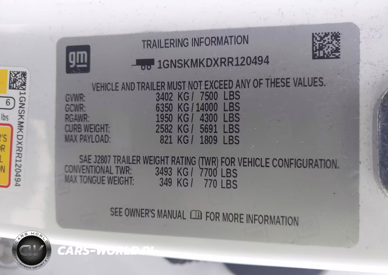 2024 Chevrolet Tahoe 4Wd Ls VIN:1GNSKMKDXRR120494 - 9