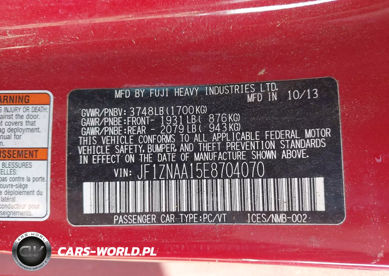 2014 Scion Fr-S VIN:JF1ZNAA15E8704070 - 9
