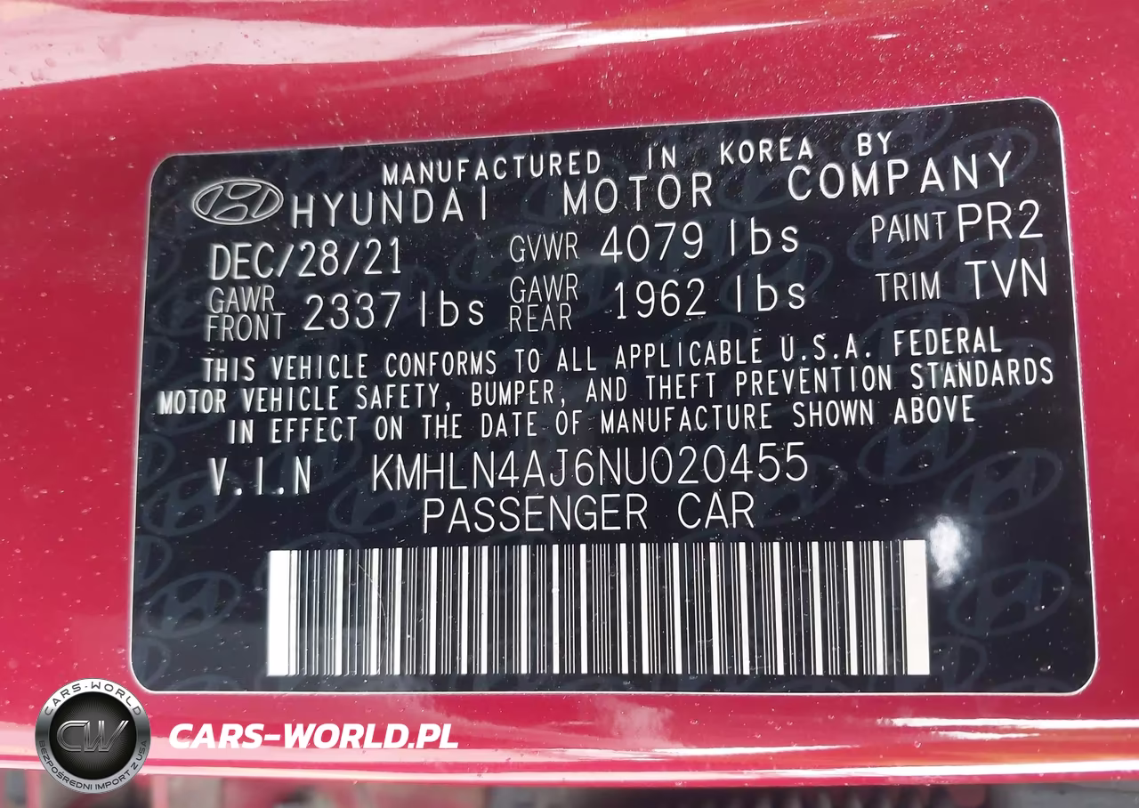 2022 Hyundai Elantra Hybrid Limited VIN:KMHLN4AJ6NU020455 - 9