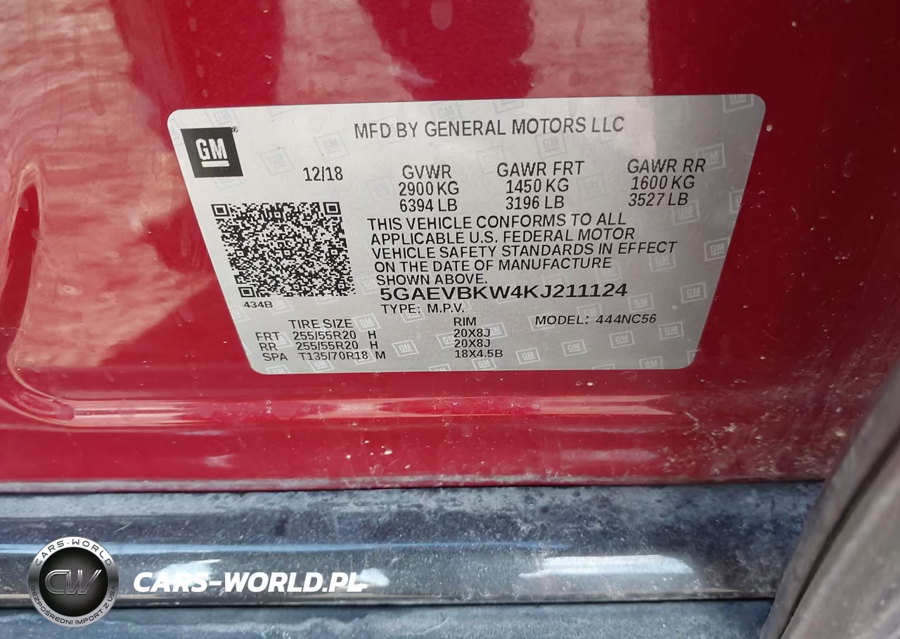 2019 Buick Enclave Awd Premium VIN:5GAEVBKW4KJ211124 - 9